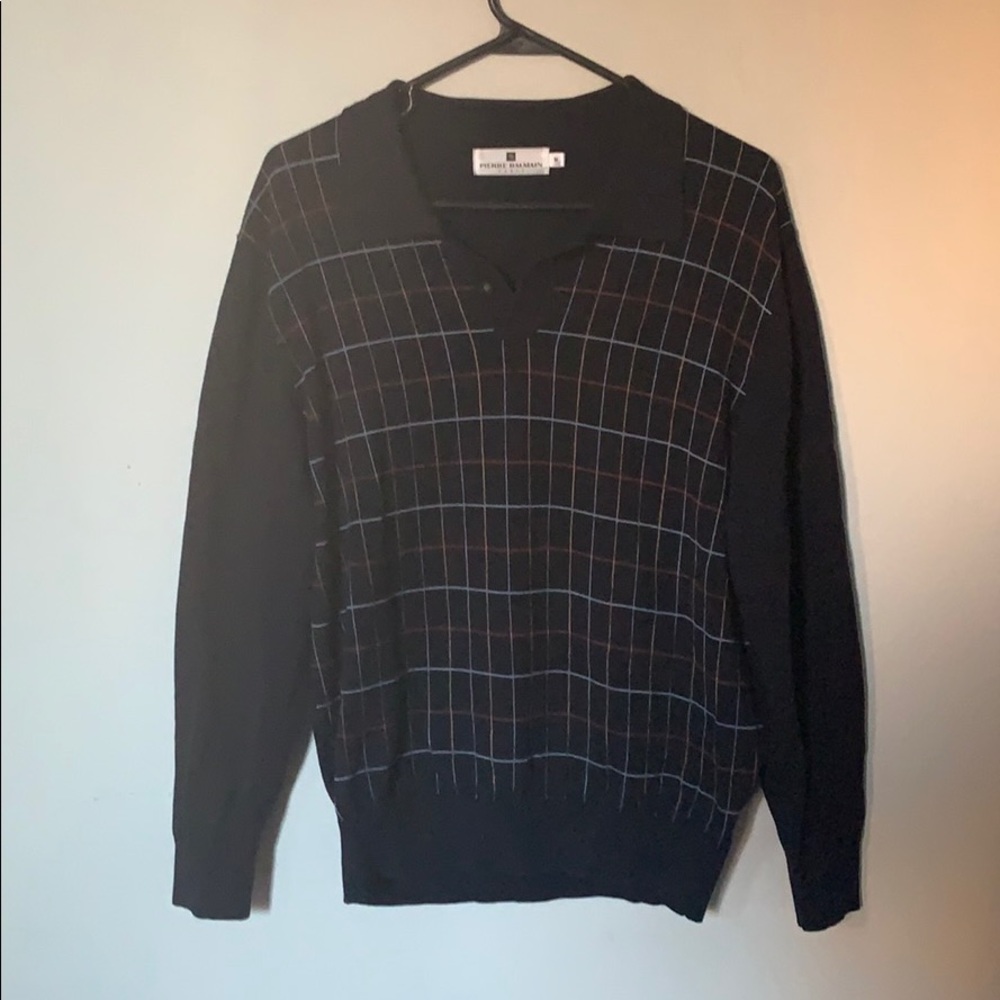Pierre Balmain Tencel Polo - Men's Long Sleeve